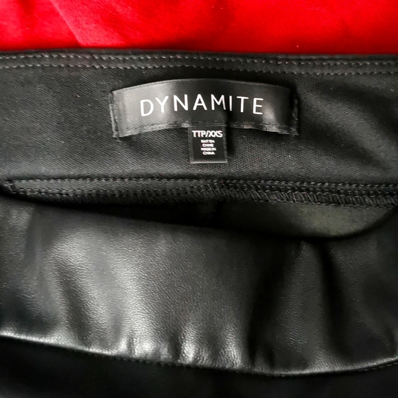 Dynamite xxs Leather Black Skirt - Picture 3 of 3